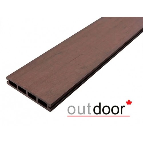 Террасная доска ДПК Outdoor 150*25*3000 мм. вельвет/шлифованная коричневая микс Террасная доска ДПК Outdoor 150*25*3000 мм. вельвет/шлифованная коричневая микс